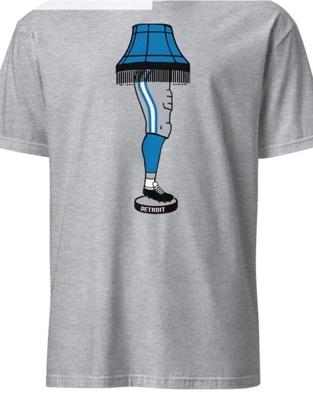 Lt Blue Graphic Short Sleeve Tee with Blue and Black Accents